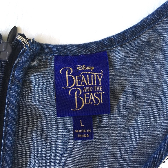 EUC Beauty and the Beast Denim Dress - Picture 3 of 7